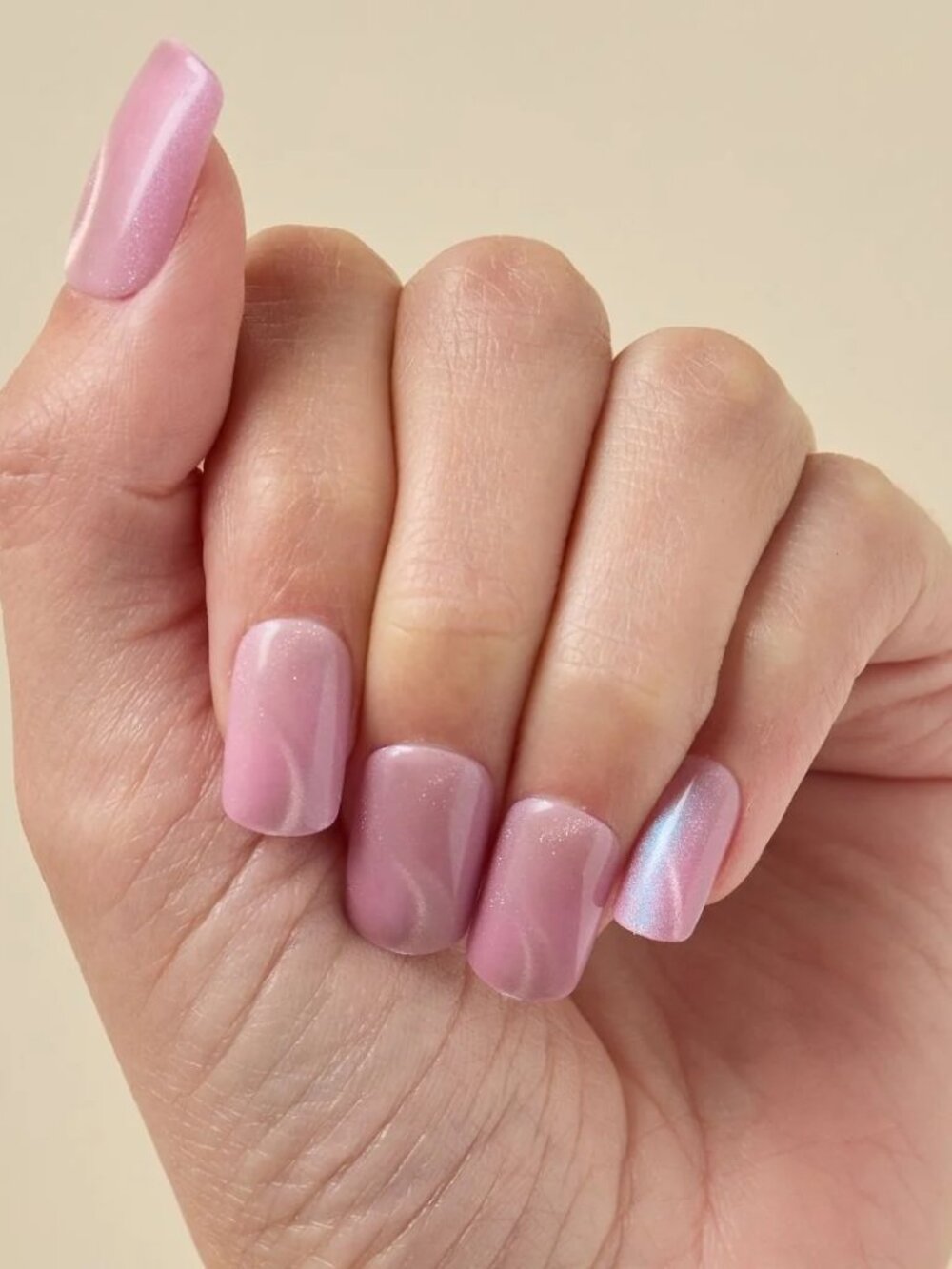 Kleo Kolor Swirlwind Romance Press-On Gel Nails Long Square NIB
